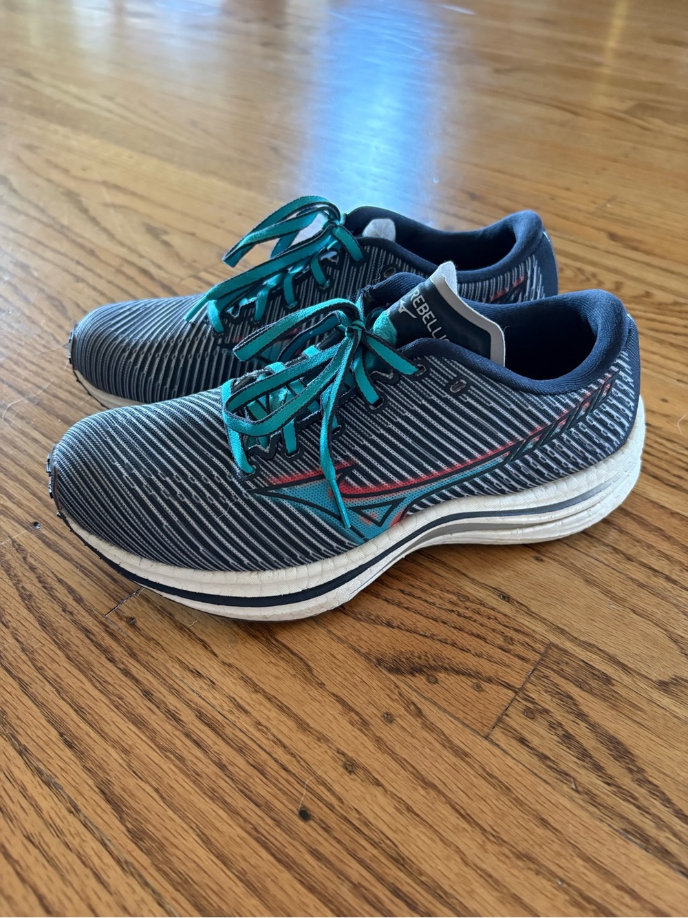 Mizuno Wave Rebel Women’s Running Shoes Breathable Mesh US 6 EU 36 Blue